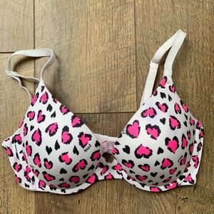 Victoria Secret Pink Leopard Push-up Bra